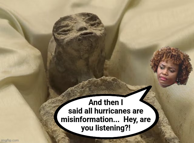 Mexican alien | And then I
said all hurricanes are misinformation...  Hey, are
you listening?! | image tagged in mexican alien | made w/ Imgflip meme maker