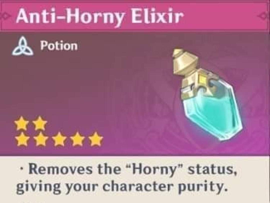 Anti-horny potion Blank Meme Template