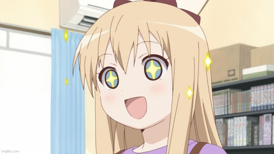 star eyed anime character | image tagged in star eyed anime character | made w/ Imgflip meme maker