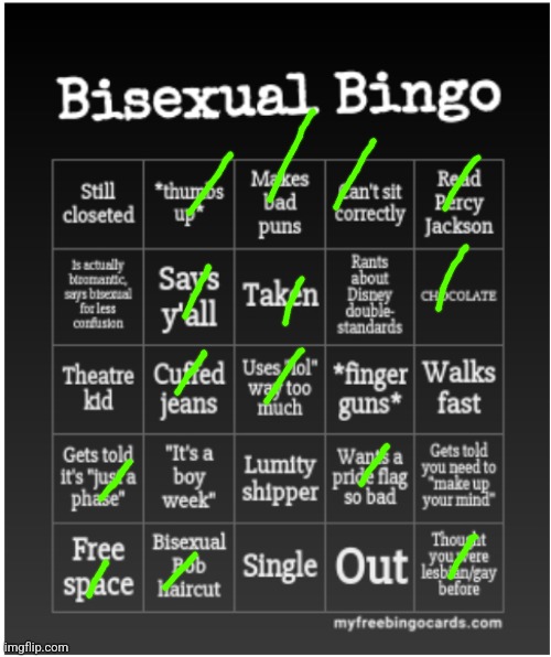 Bisexual Bingo | image tagged in bisexual bingo | made w/ Imgflip meme maker