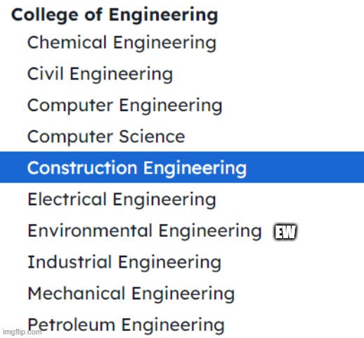 which one should I apply to become? | EW | made w/ Imgflip meme maker