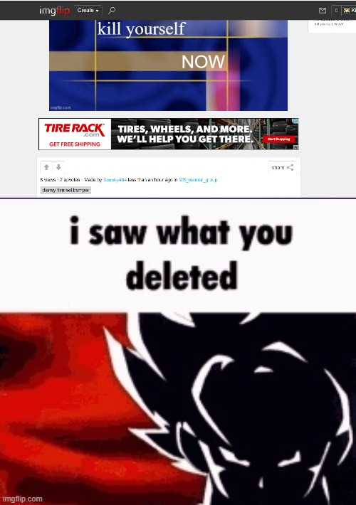 image tagged in i saw what you deleted | made w/ Imgflip meme maker