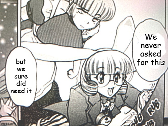 Bunny girl yapping | We never asked for this but we sure did need it | image tagged in bunny girl yapping | made w/ Imgflip meme maker