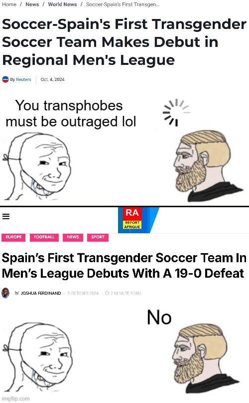 You transphobes 
must be outraged lol | image tagged in transgender,chad we know,funny,news | made w/ Imgflip meme maker