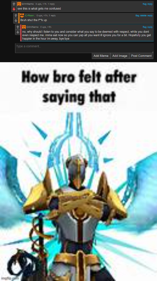 Bro actually thinks he's part of the team and I wonder wtf is going on inside his mind to act like he's an anime villain | made w/ Imgflip meme maker