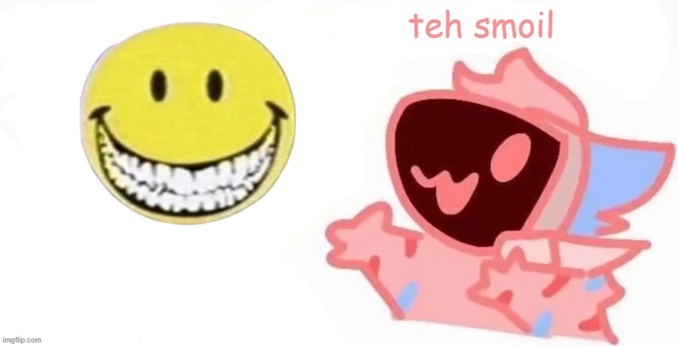 teh x protogen :3 | teh smoil | image tagged in teh x protogen 3 | made w/ Imgflip meme maker