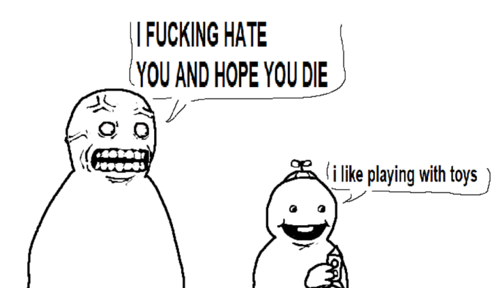 I hate you and I hope you die Blank Template - Imgflip