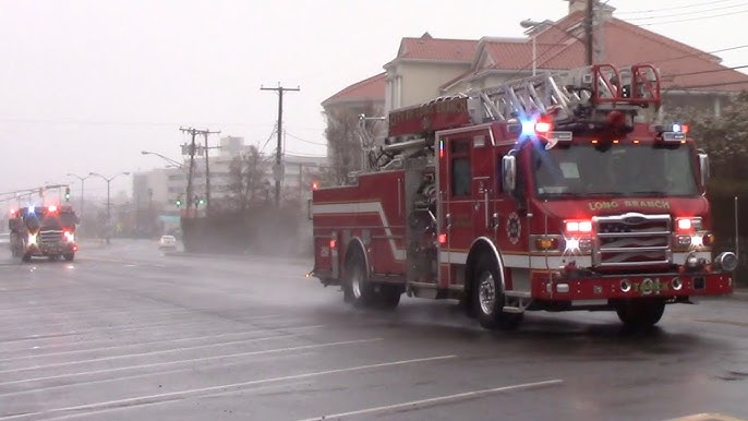 fire trucks responding Blank Meme Template