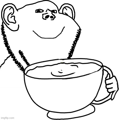 DRANK | image tagged in impjak sipping large cup with straw | made w/ Imgflip meme maker