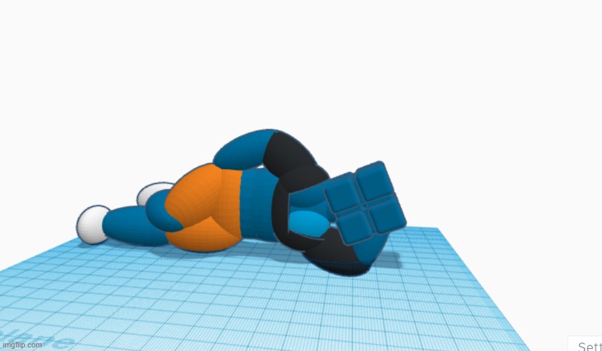 Rendered her in a seductive position because I know yall love simping for polygons | made w/ Imgflip meme maker