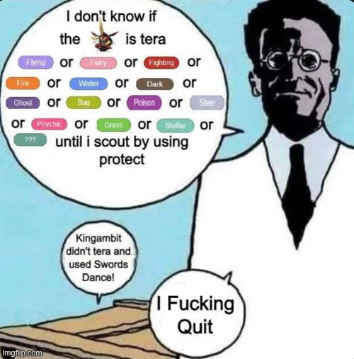 I don’t even play competitive Pokémon this is just funny | made w/ Imgflip meme maker