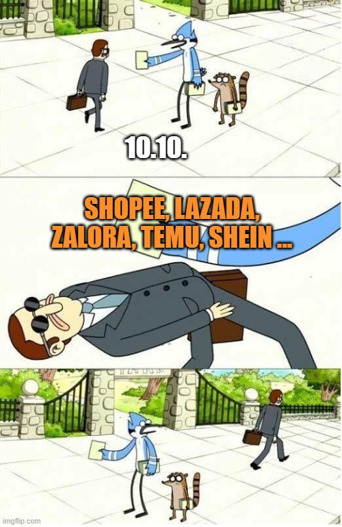 Dodge Flyer | 10.10. SHOPEE, LAZADA, ZALORA, TEMU, SHEIN ... | image tagged in dodge flyer | made w/ Imgflip meme maker