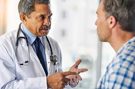 Doctor telling Patient Results Blank Meme Template