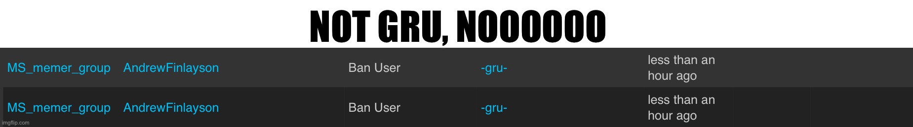 WHY | NOT GRU, NOOOOOO | made w/ Imgflip meme maker