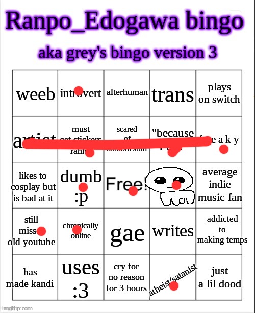 ognib rd3 s'yerg | image tagged in grey's 3rd bingo | made w/ Imgflip meme maker