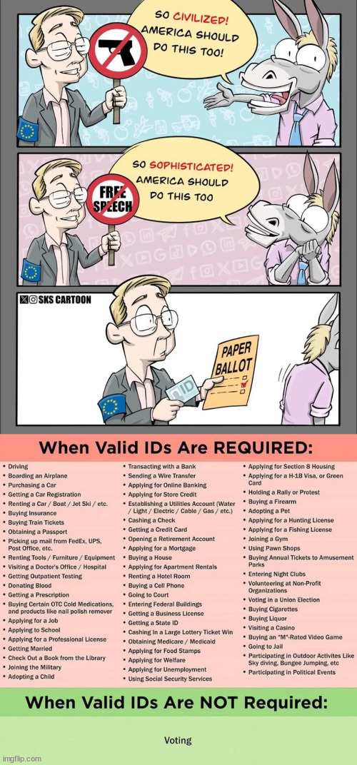 democrats can't cheat if you require voter ID | image tagged in democrats,election cheating,starts with no requirement for voter id | made w/ Imgflip meme maker