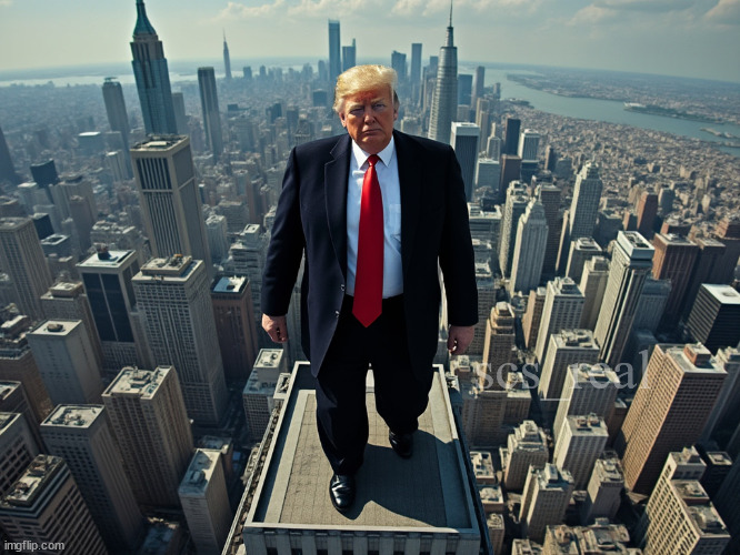 Trump Skyscraper Blank Meme Template