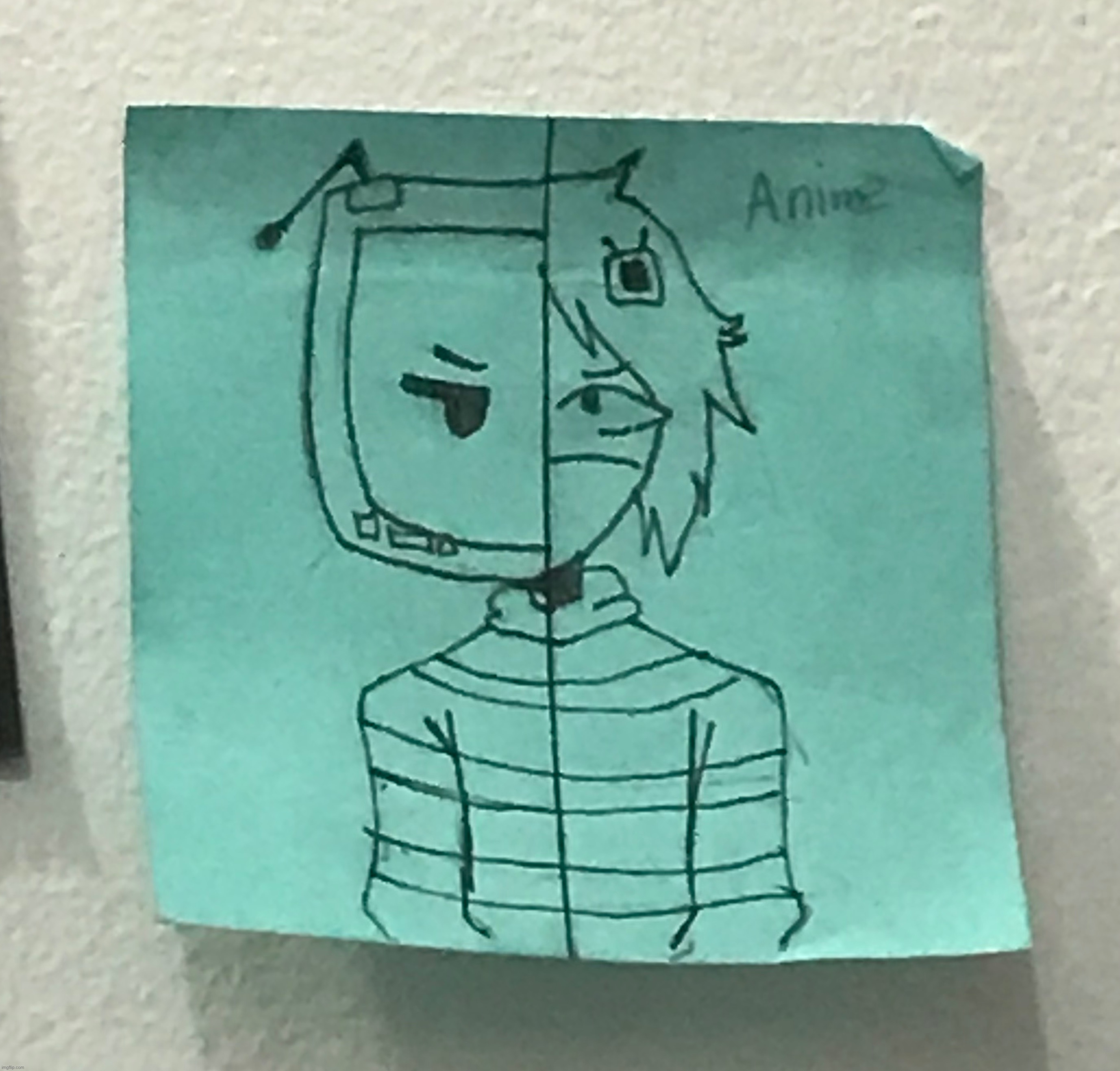 My classmate drew this for me and I loved it (DAMN) | made w/ Imgflip meme maker