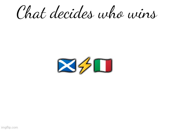 Chat decides who wins Blank Meme Template