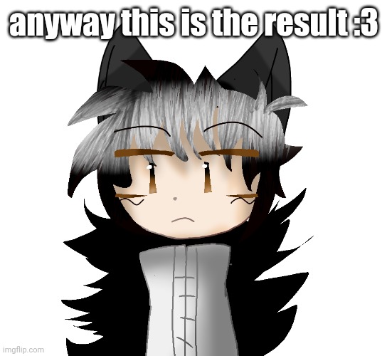 i traced sky ocean because shes a shithead lmao | anyway this is the result :3 | image tagged in yamcuh | made w/ Imgflip meme maker