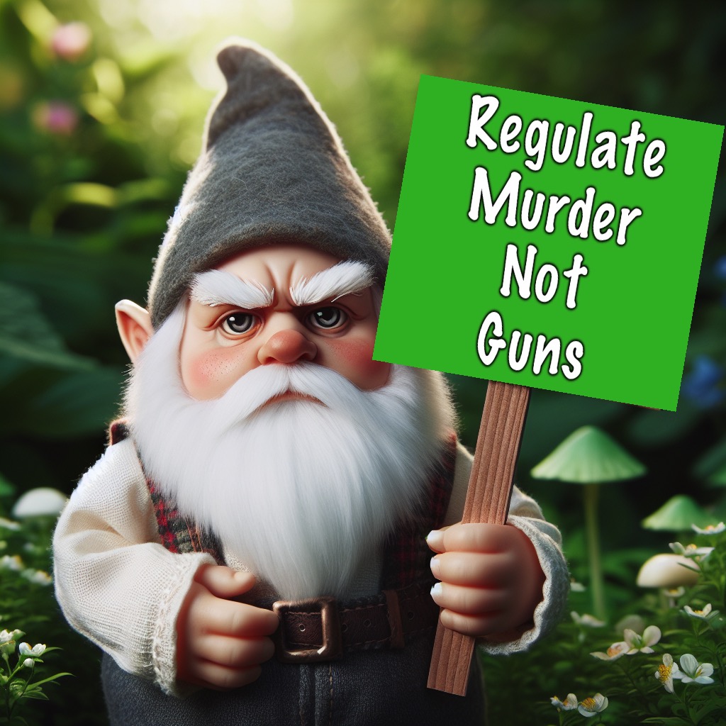 2A Saves Lives | image tagged in gnomey protester | made w/ Imgflip meme maker