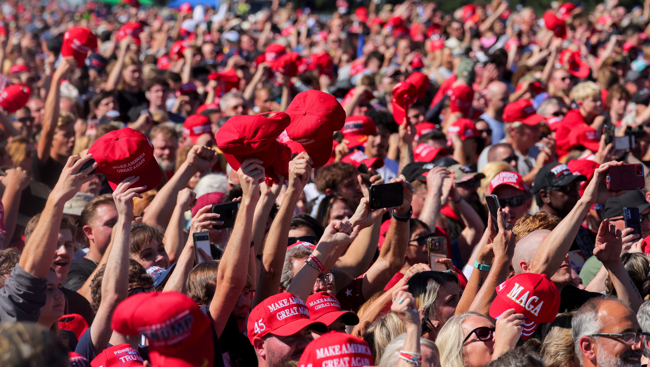 MAGA Crowd Blank Meme Template