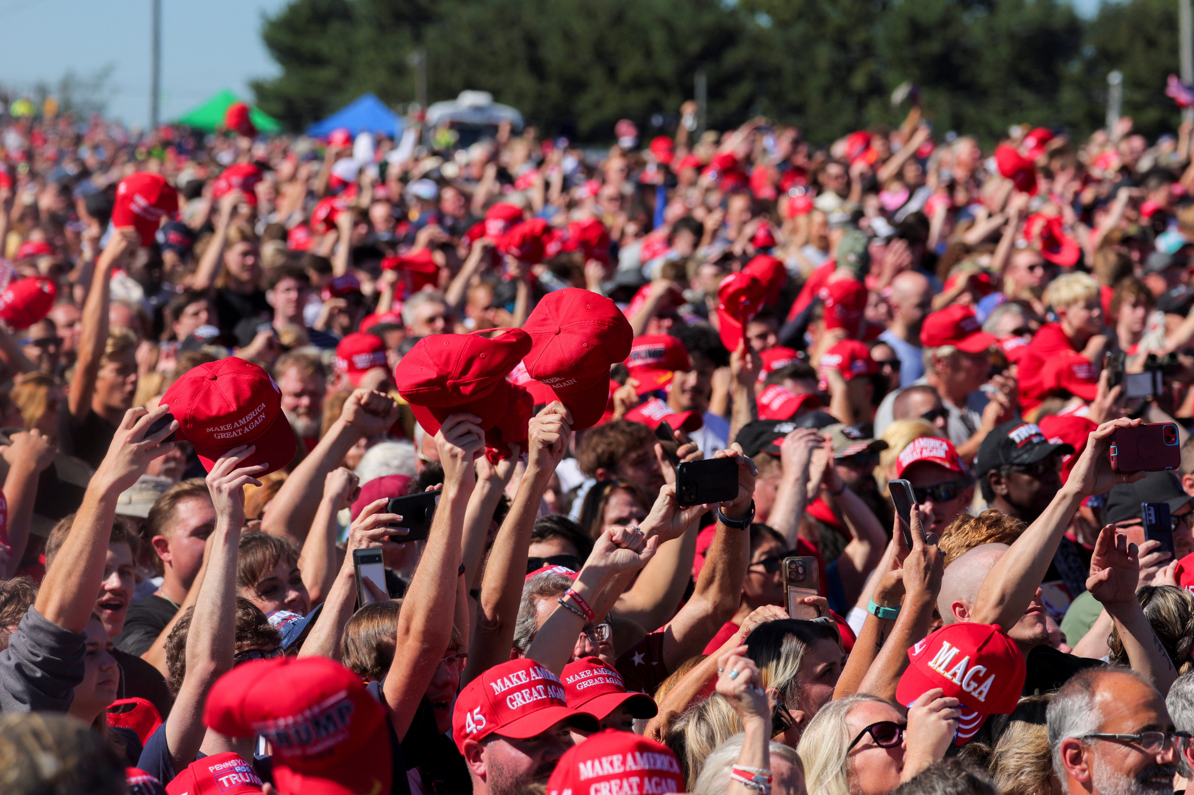 MAGA Crowd Blank Meme Template