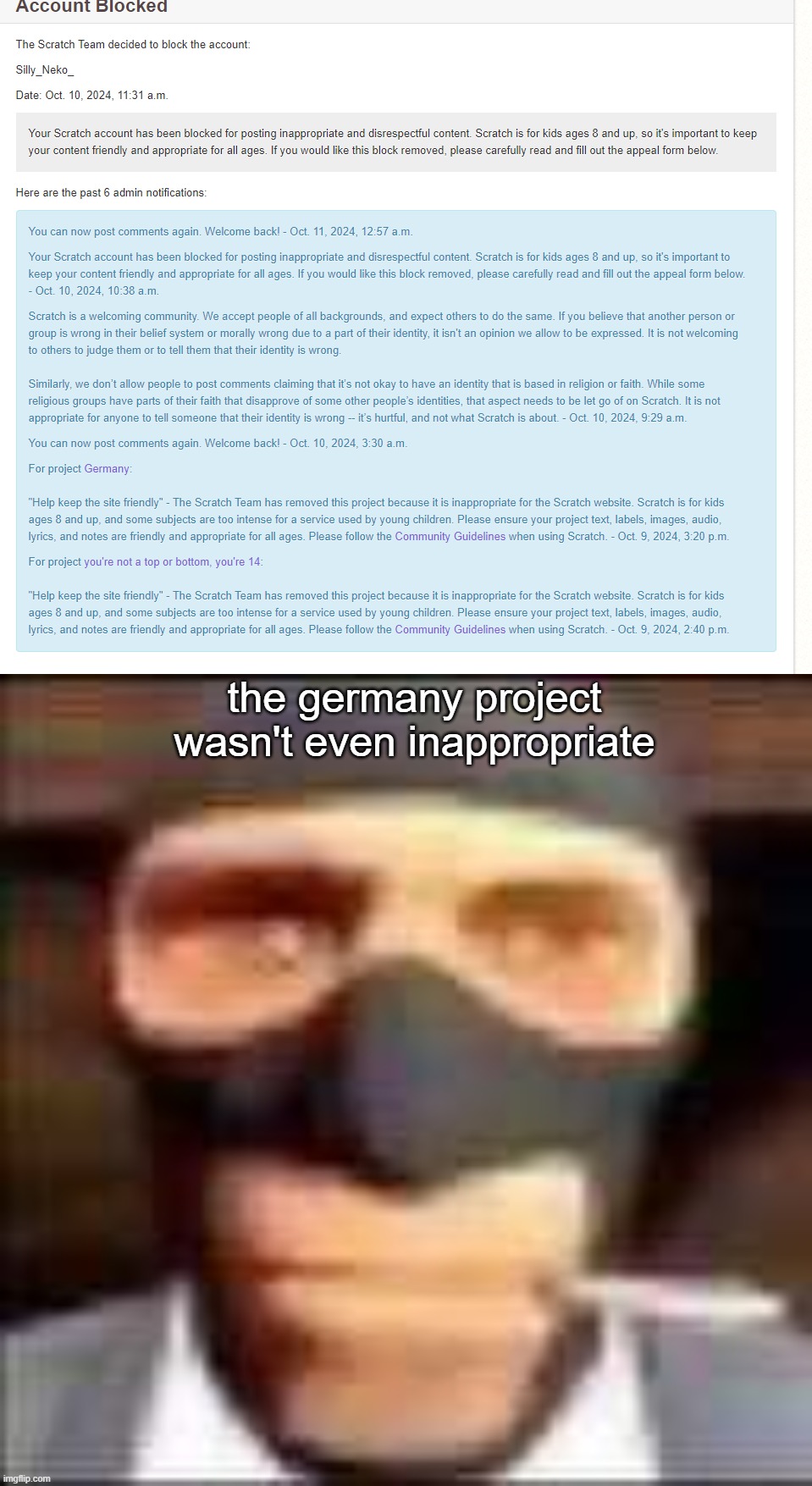 the germany project wasn't even inappropriate | image tagged in spi | made w/ Imgflip meme maker