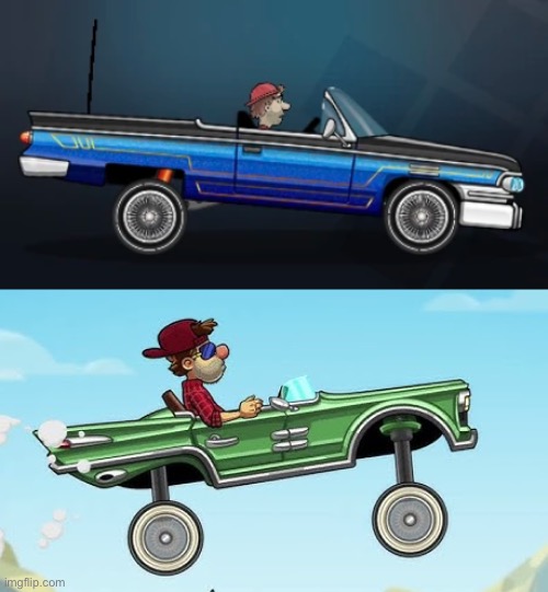 I like the jumpy car in hill climb racing | made w/ Imgflip meme maker