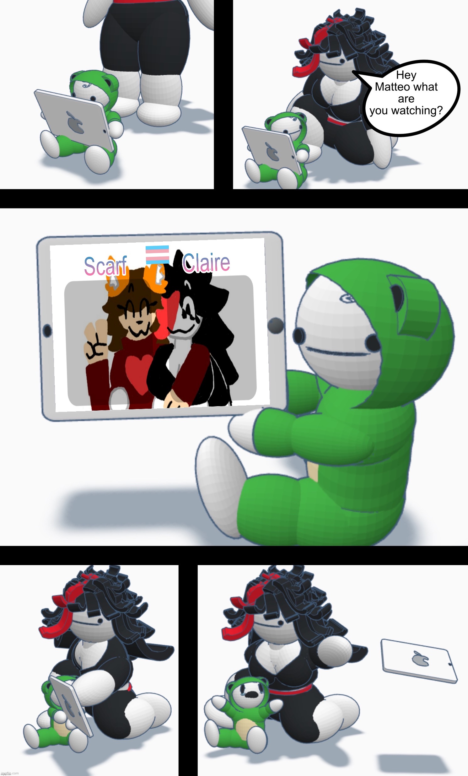 Hey Matteo what are you watching? (Bad ending) | image tagged in hey matteo what are you watching bad ending | made w/ Imgflip meme maker