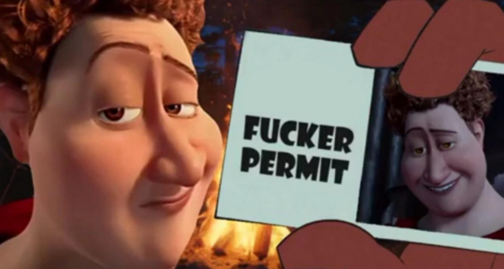 High Quality Fucker Permit Blank Meme Template