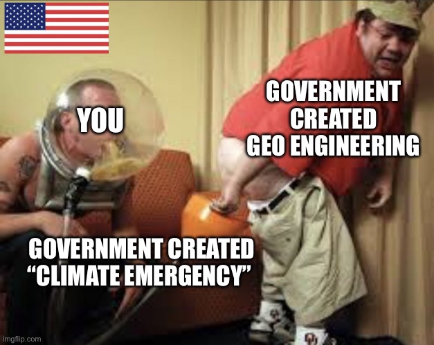 Cliimmaaateee chaaaangeee!! | GOVERNMENT CREATED GEO ENGINEERING; YOU; GOVERNMENT CREATED “CLIMATE EMERGENCY” | image tagged in hierarchy | made w/ Imgflip meme maker