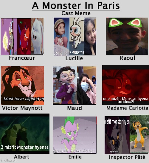 3 Reform Villains In Paris | image tagged in my little pony,aladdin,the lion king,the powerpuff girls,the secret life of pets,a monster in paris | made w/ Imgflip meme maker