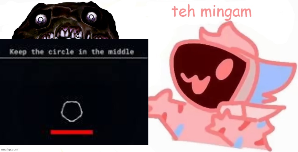 teh x protogen :3 | teh mingam | image tagged in teh x protogen 3 | made w/ Imgflip meme maker
