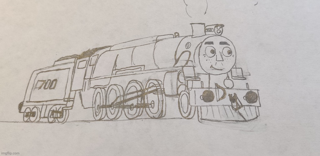 Remember how I said a few months ago about how I was thinking of making a Thomas OC? Here he is. (Bio in comments) | made w/ Imgflip meme maker