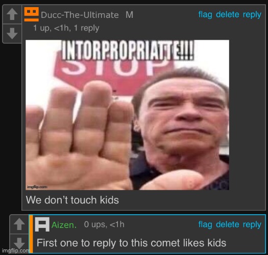 He was the first to reply to my comment… | made w/ Imgflip meme maker