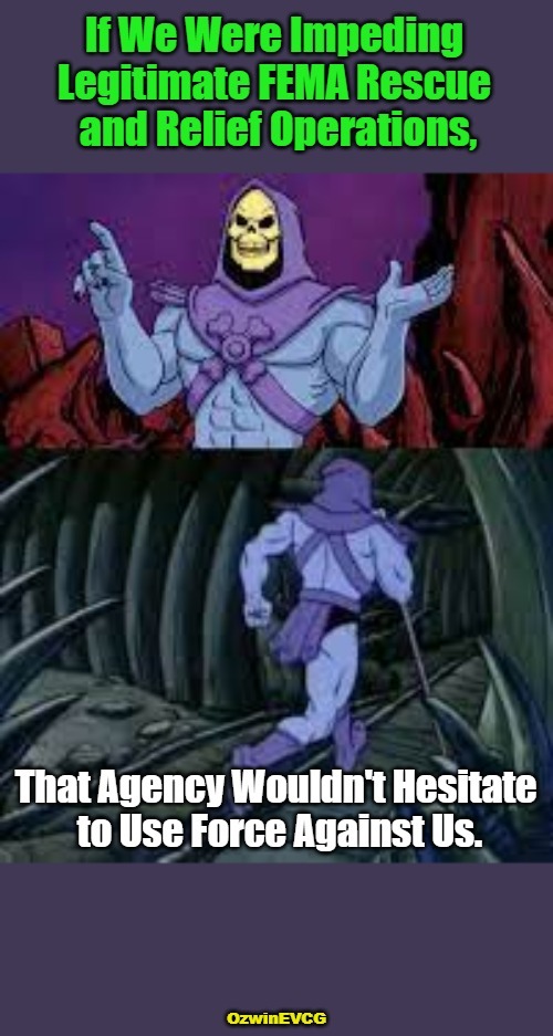 Facing Every Major Agency | image tagged in skeletor until next time,hurricanes,hypocrisy,no filter,government corruption,real talk | made w/ Imgflip meme maker