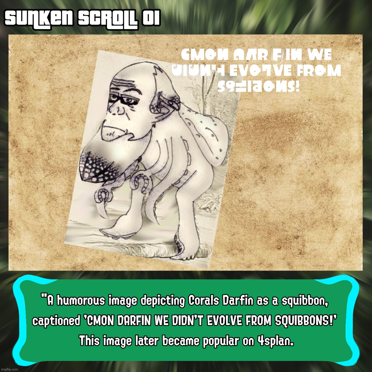 One of my fammade splatoon project sunken scrolls I made lmfao | made w/ Imgflip meme maker