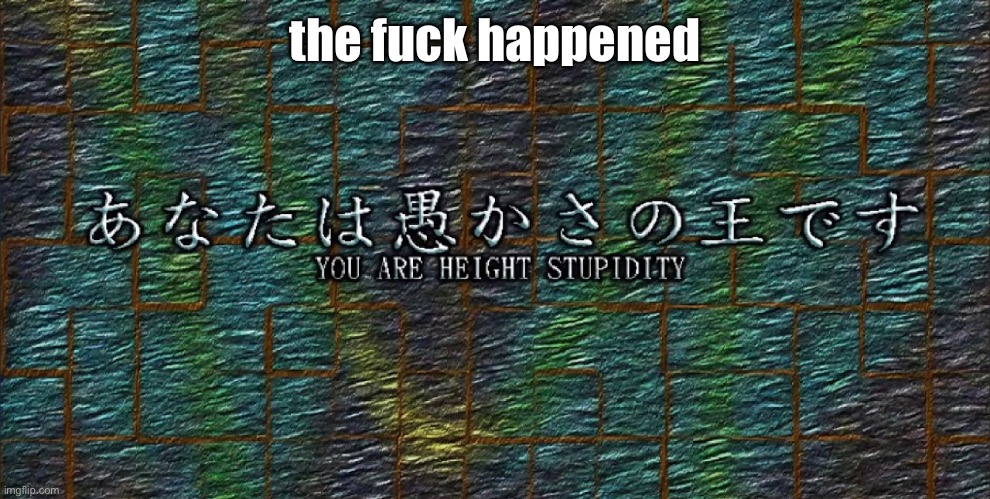 where did everyone go | the fuck happened | image tagged in you are height stupidity | made w/ Imgflip meme maker