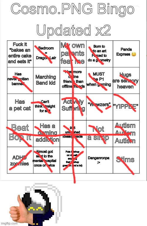 It’s my turn | image tagged in cosmo png bingo updated x 2 | made w/ Imgflip meme maker