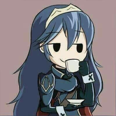 High Quality Lucina sipping tea Blank Meme Template