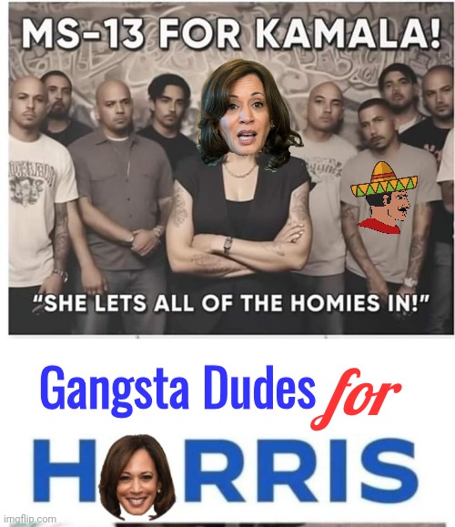 Gangsta Dudes for Harris | for; Gangsta Dudes | image tagged in blank white template,white dudes for hobama harris,gangsters | made w/ Imgflip meme maker