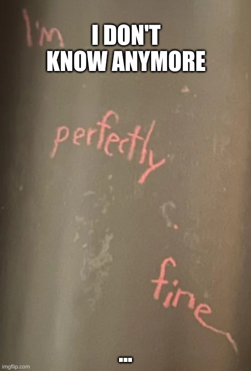 I DON'T KNOW ANYMORE; ... | image tagged in death | made w/ Imgflip meme maker