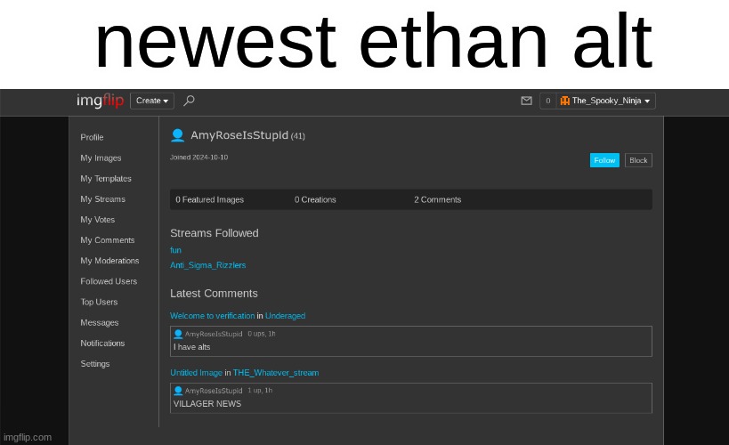 newest ethan alt | made w/ Imgflip meme maker