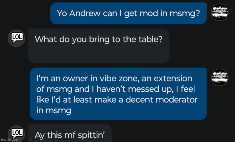 I love ai Andrew, he's chill | made w/ Imgflip meme maker