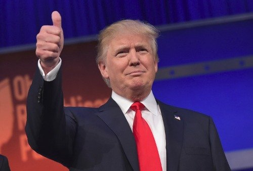 High Quality Thumbs Up Trump Blank Meme Template