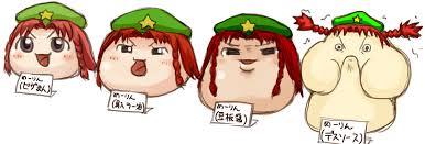 High Quality hong meiling comparison Blank Meme Template