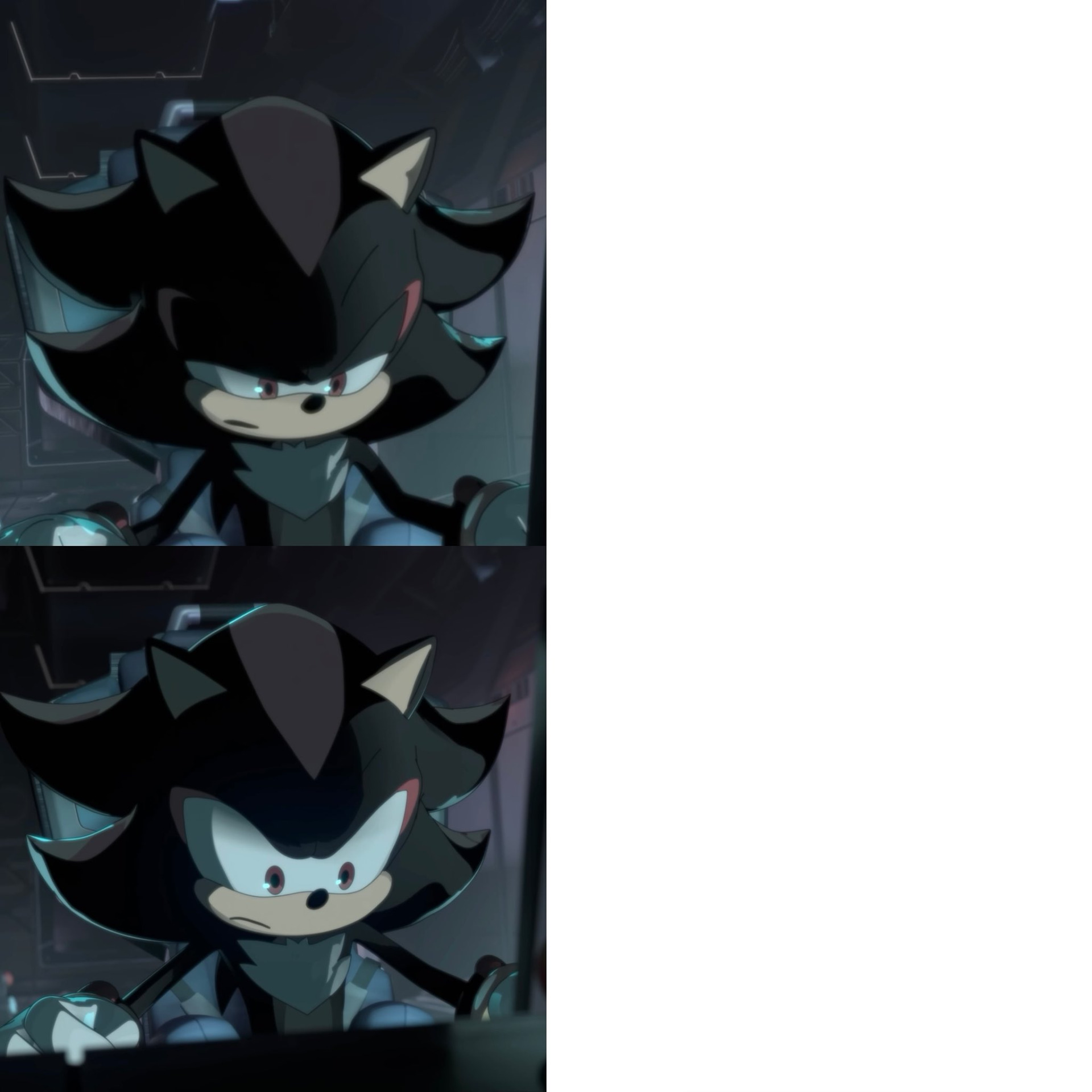 Shadow gets feels Blank Meme Template