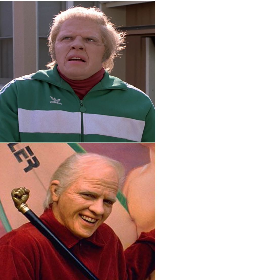 Back to the Future Two Biffs Blank Meme Template