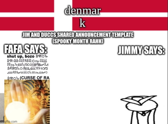 JIM AND DUCCS cOLLABED ANNOUNCEMENT TEMPLATE RAHHHHHHHHH | image tagged in jim and duccs collabed announcement template rahhhhhhhhh | made w/ Imgflip meme maker